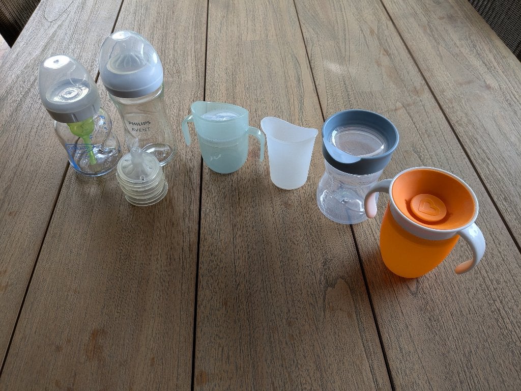 Verschillende drinkflessen, Ophalen, Zo goed als nieuw, Babyfles, Overige merken