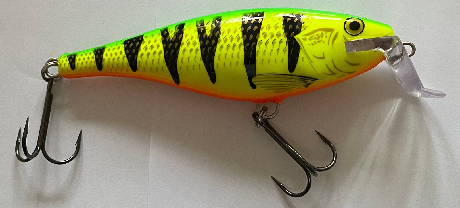 Rapala SSR14 Super Shad Rap Fire Perch 45 Gram IZGST, Ophalen of Verzenden, Gebruikt