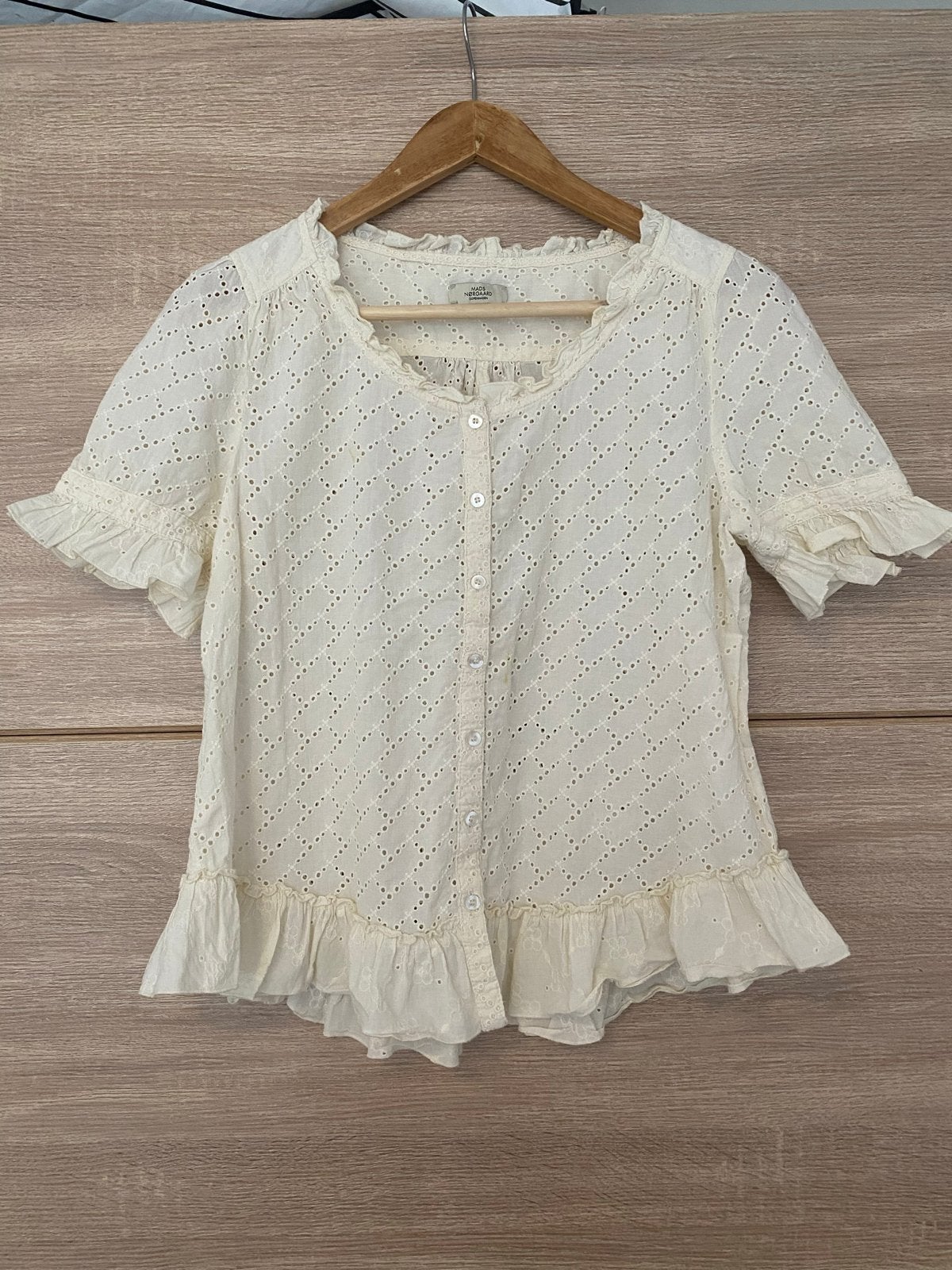 Mads Nørgaard shirtje maat 40, zo goed als nieuw, Kleding | Dames, Maat 38/40 (M), Beige, Ophalen of Verzenden, Zo goed als nieuw