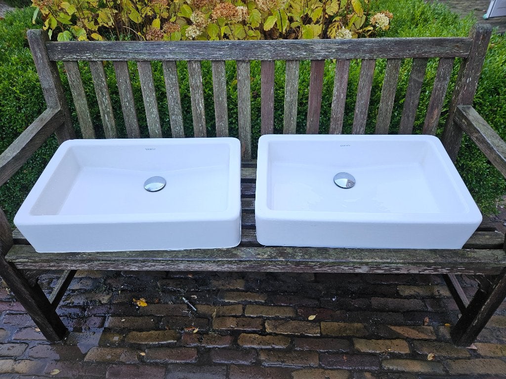 Waskom voor badkamer, Ophalen of Verzenden, Zo goed als nieuw, Steen, Wastafel