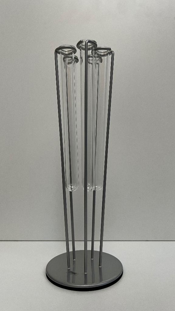 Vaas bloemen standaard reageerbuis glas TCM, Huis en Inrichting, Ophalen, Overige kleuren, Minder dan 50 cm, Glas