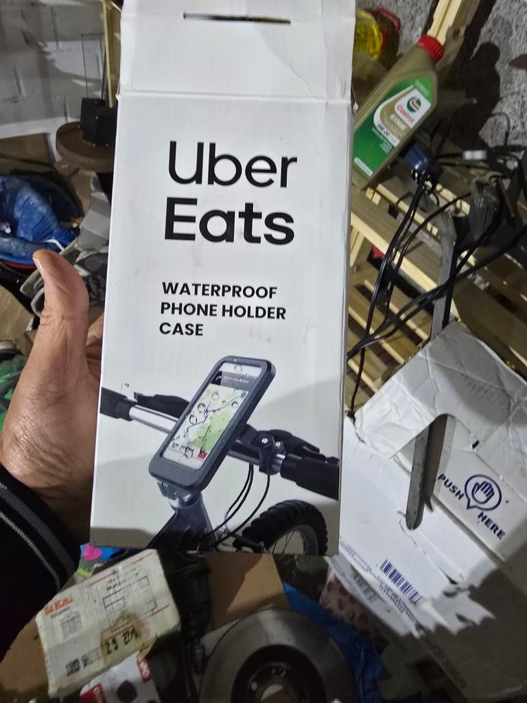 Uber Eats Waterdichte Telefoonhouder Fiets, Ophalen of Verzenden, Nieuw, Uber Eats