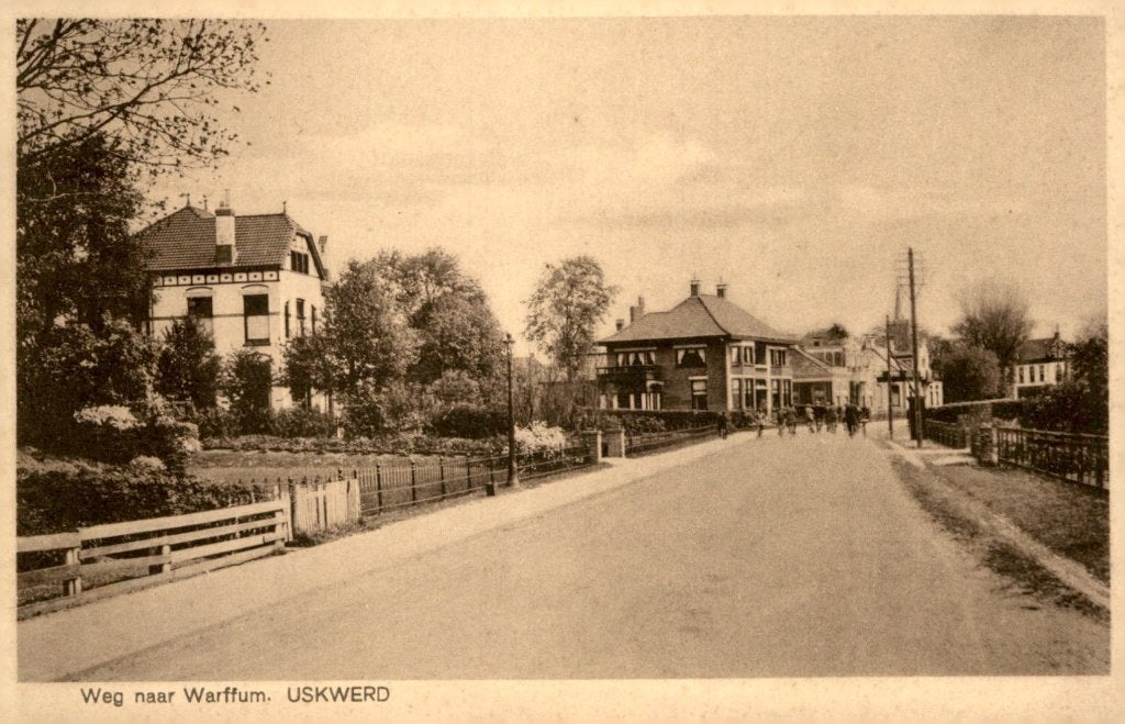 Usquert Weg naar Warffum # 172, Verzenden, 1920 tot 1940, Gelopen, Groningen