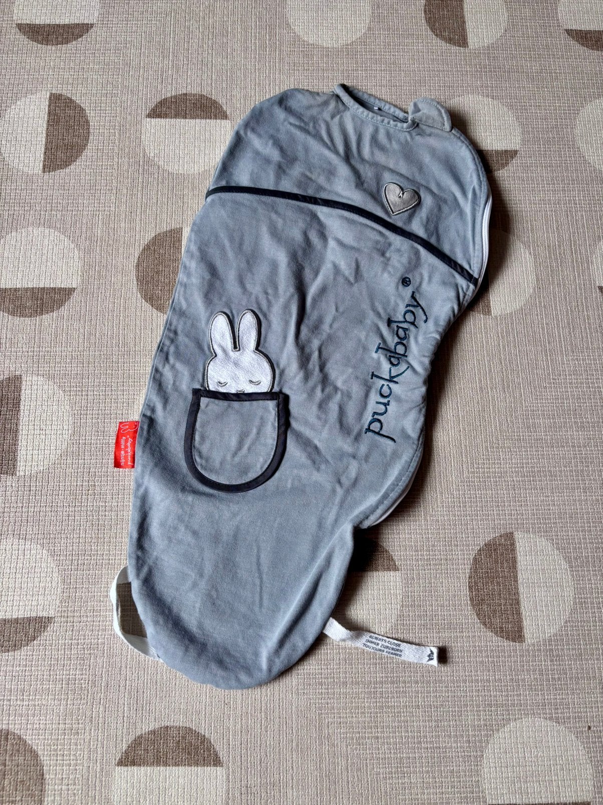 Puckababy Piep Inbakerslaapzakje baby (0-3m) Grijs, Kinderen en Baby's, Dekens, Slaapzakjes en Inbakerproducten, Ophalen of Verzenden