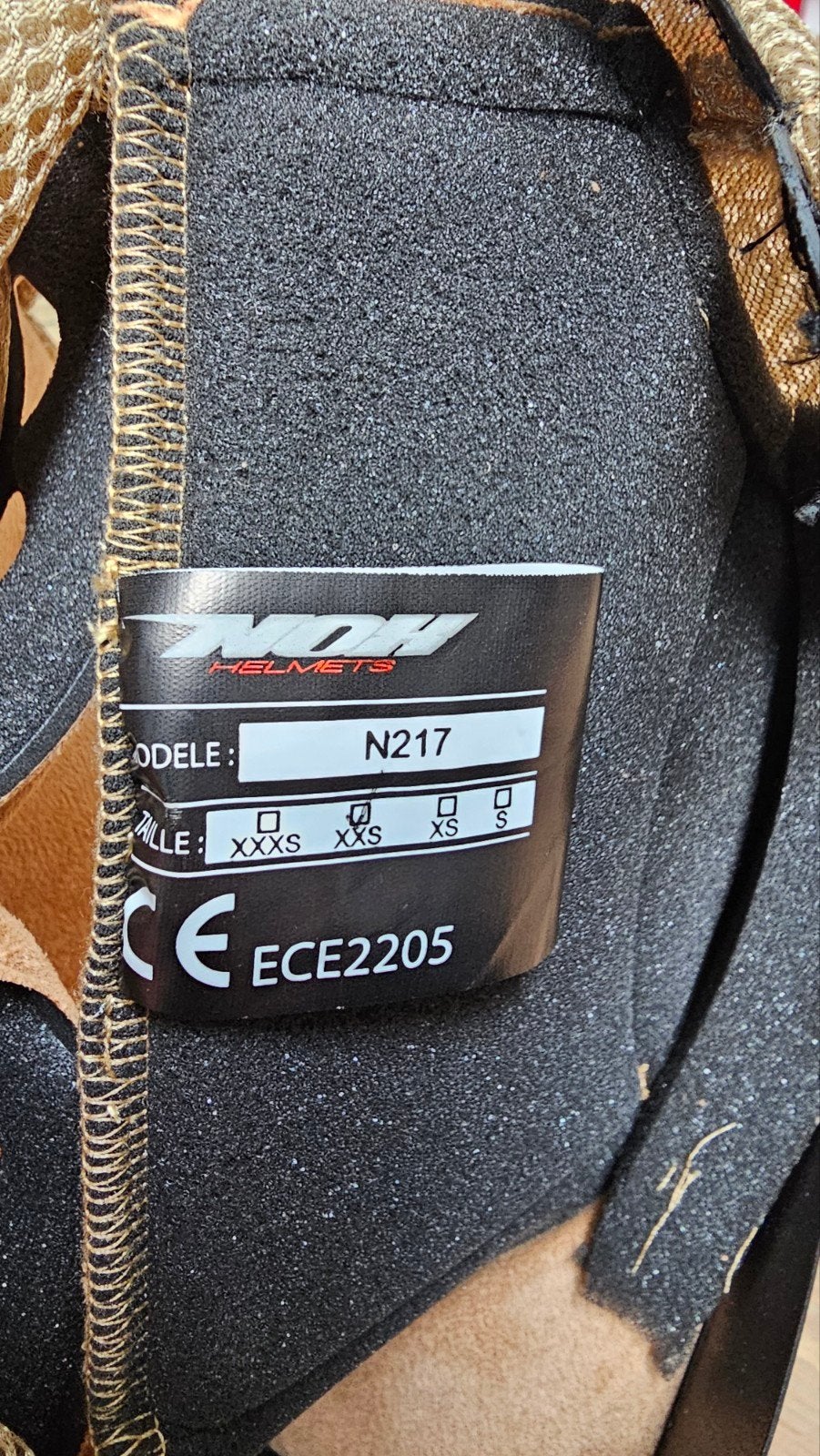 Nieuwe helmvulling XXS voor NOX N217 Kid Jethelm, Motoren, Ophalen of Verzenden