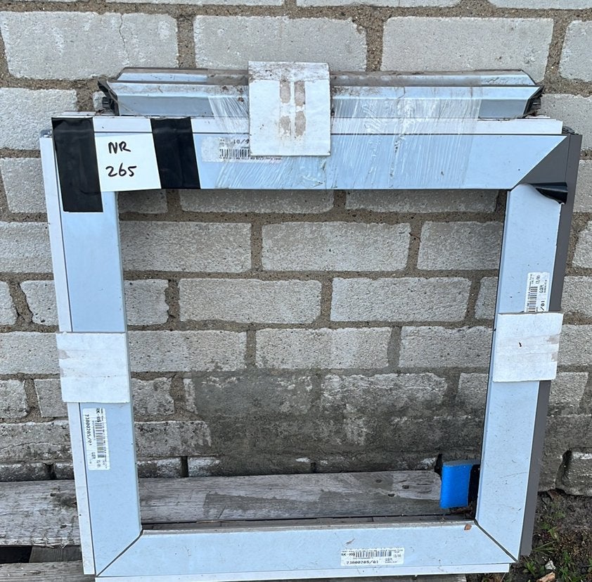 (265) Nieuw kunststof vast raamkozijn, Ophalen, Kunststof, Minder dan 75 cm, Raamkozijn
