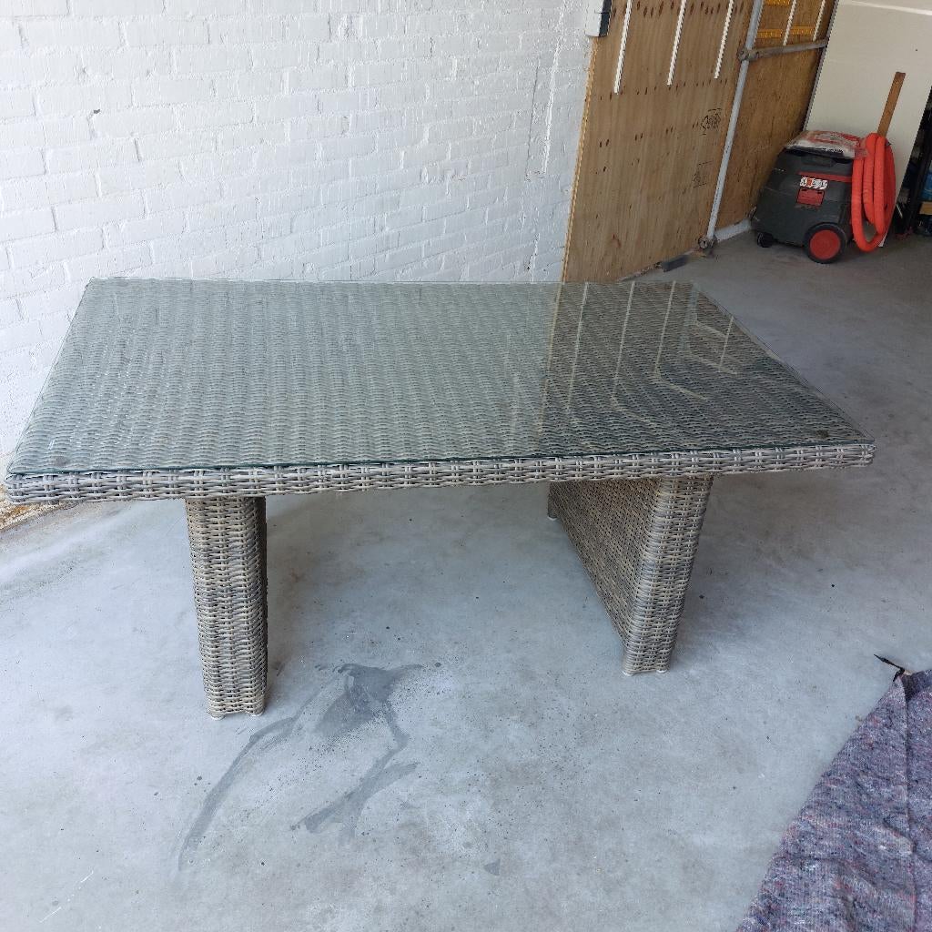 lounge tuintafel, Tuin en Terras, Tuintafels, Ophalen, Gebruikt, Rechthoekig, Overige materialen