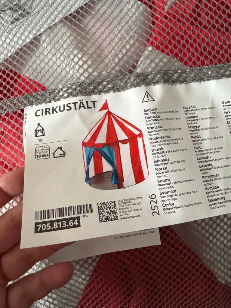 Nieuwe IKEA Cirkustält Speeltent, Ophalen of Verzenden, Nieuw