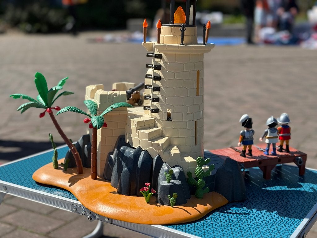 Schateiland Playmobil compleet met extra boot, Ophalen, Pirates, Complete set, Zo goed als nieuw