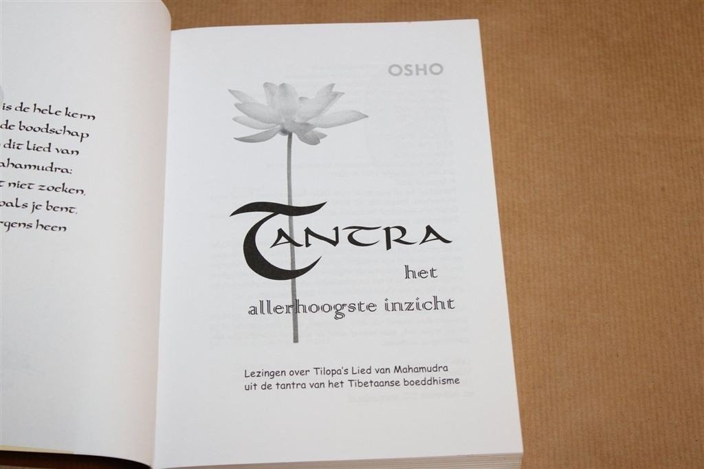 Tantra Het Allerhoogste Inzicht — Osho, Tibetaans Boeddhisme, Ophalen of Verzenden, Gelezen, Overige onderwerpen, Achtergrond en Informatie