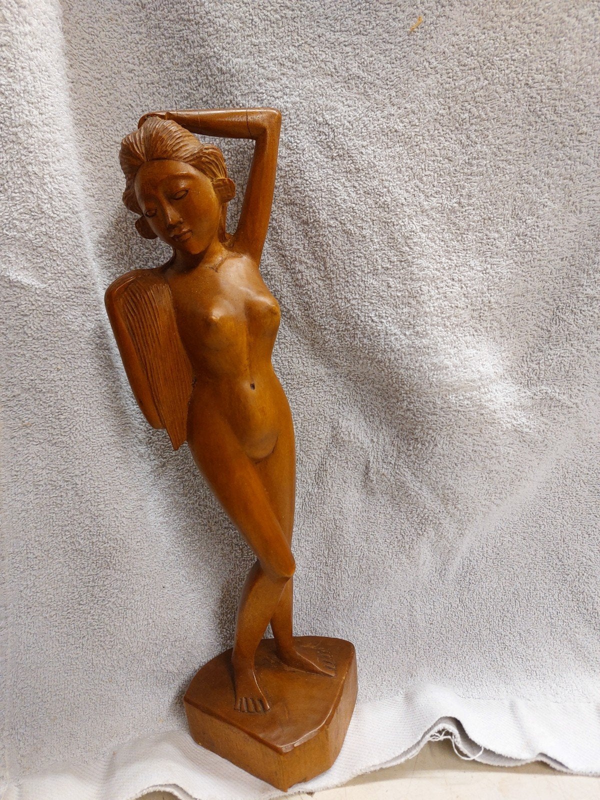 Naakte dame houtsnijwerk, Ophalen of Verzenden