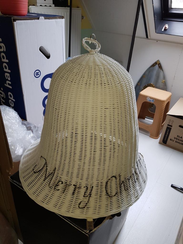 Riviera maison Rotan kerstbel  - Merry Christmas, Ophalen, Gebruikt