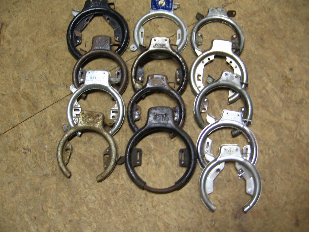 Verzameling Ring fietssloten, Gebruikt, Overige typen, Staal, Ophalen of Verzenden