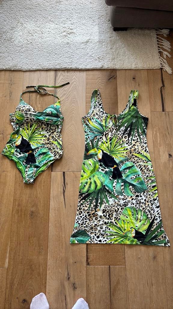 Blumarine badpak met strandjurk nieuwstaat It 46, Ophalen of Verzenden, Nieuw, Overige kleuren, Badpak