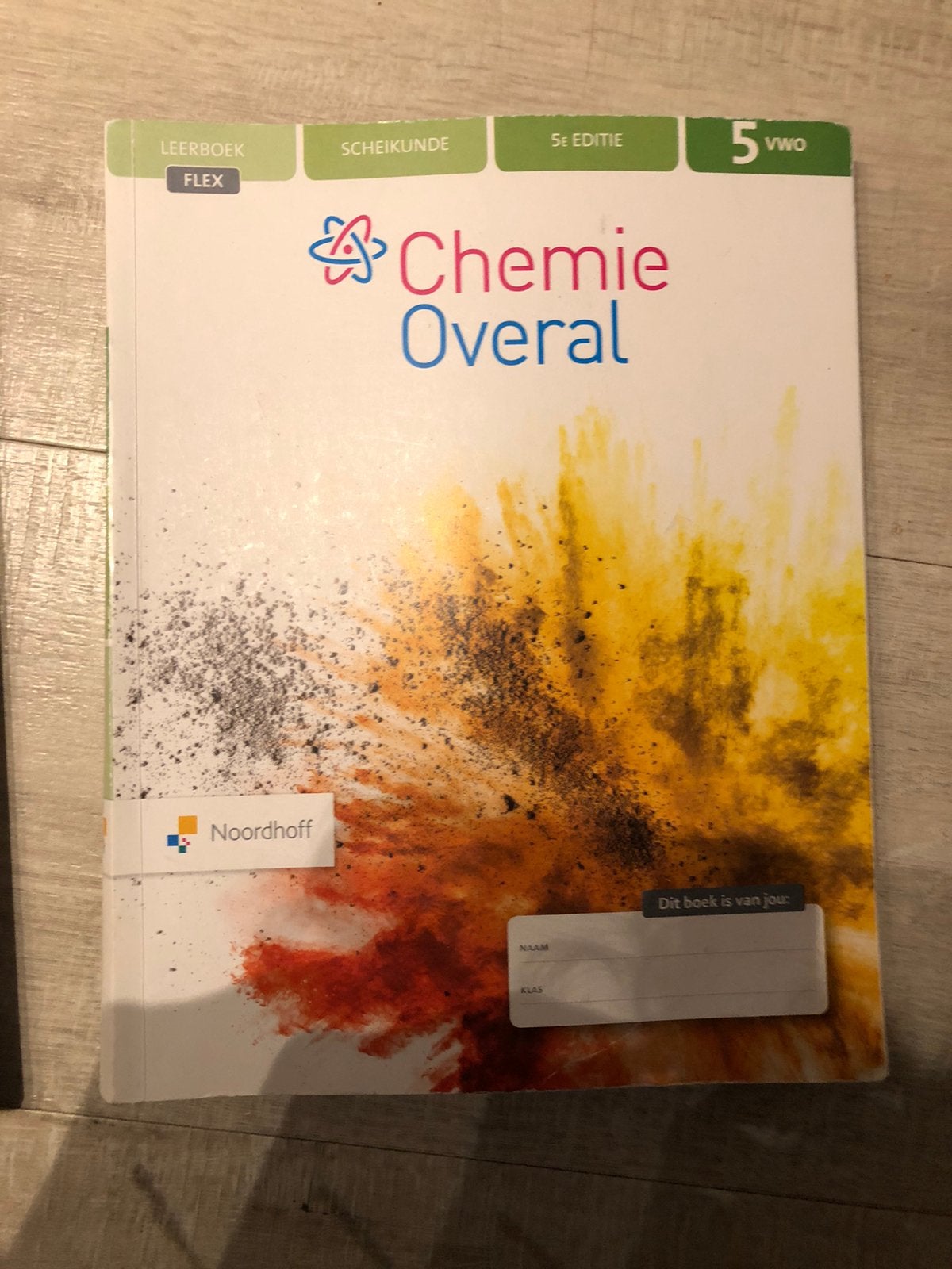 Chemie Overal 5 VWO Scheikunde 5e editie Noordhoff, Boeken, Ophalen of Verzenden, Zo goed als nieuw, VWO, Scheikunde
