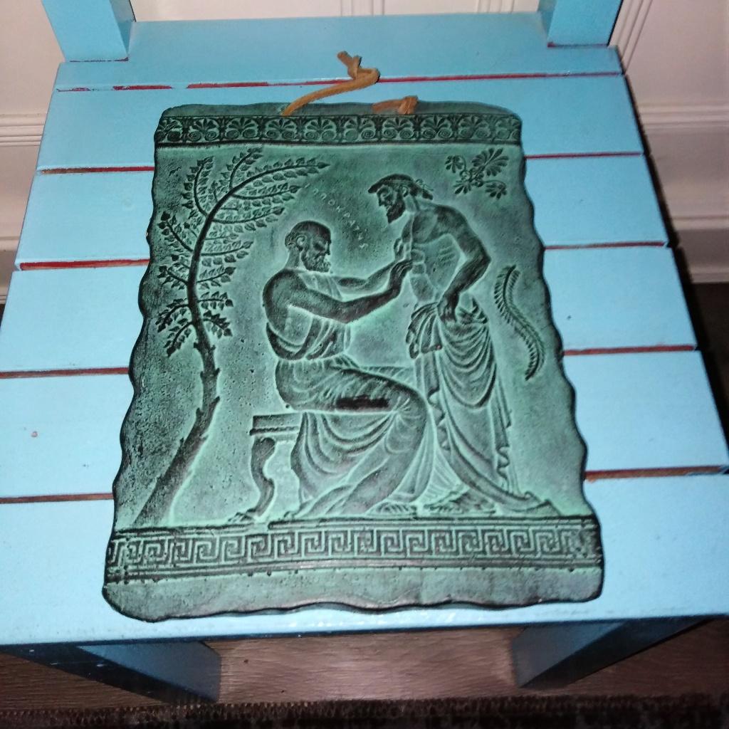 Griekse wanddecoratie uit Rhodos, Ophalen, Gebruikt, Decoratieobject, Steen/keramiek