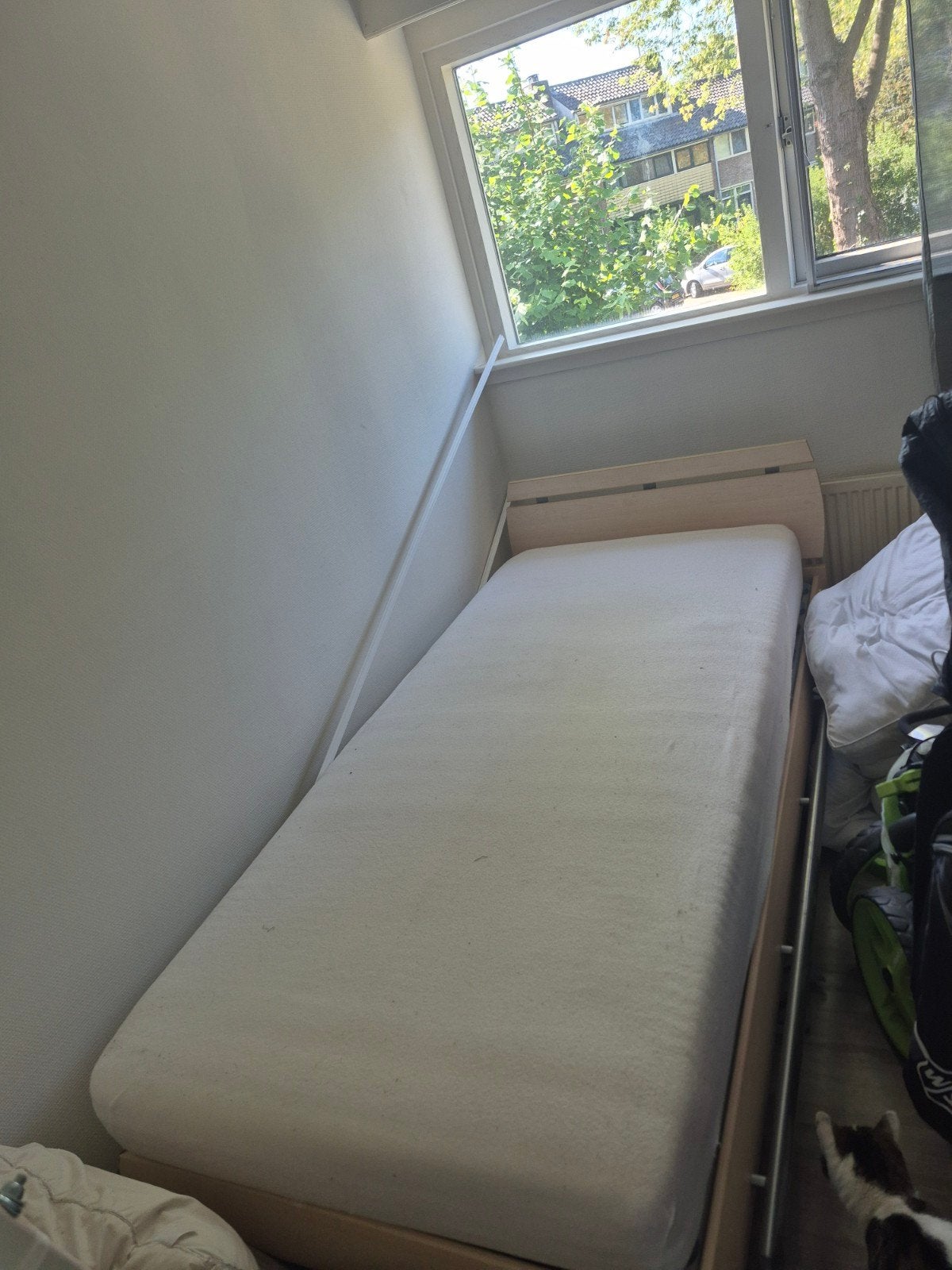 Eenpersoonsbed, Ophalen of Verzenden, Gebruikt, Eenpersoons, 90 cm