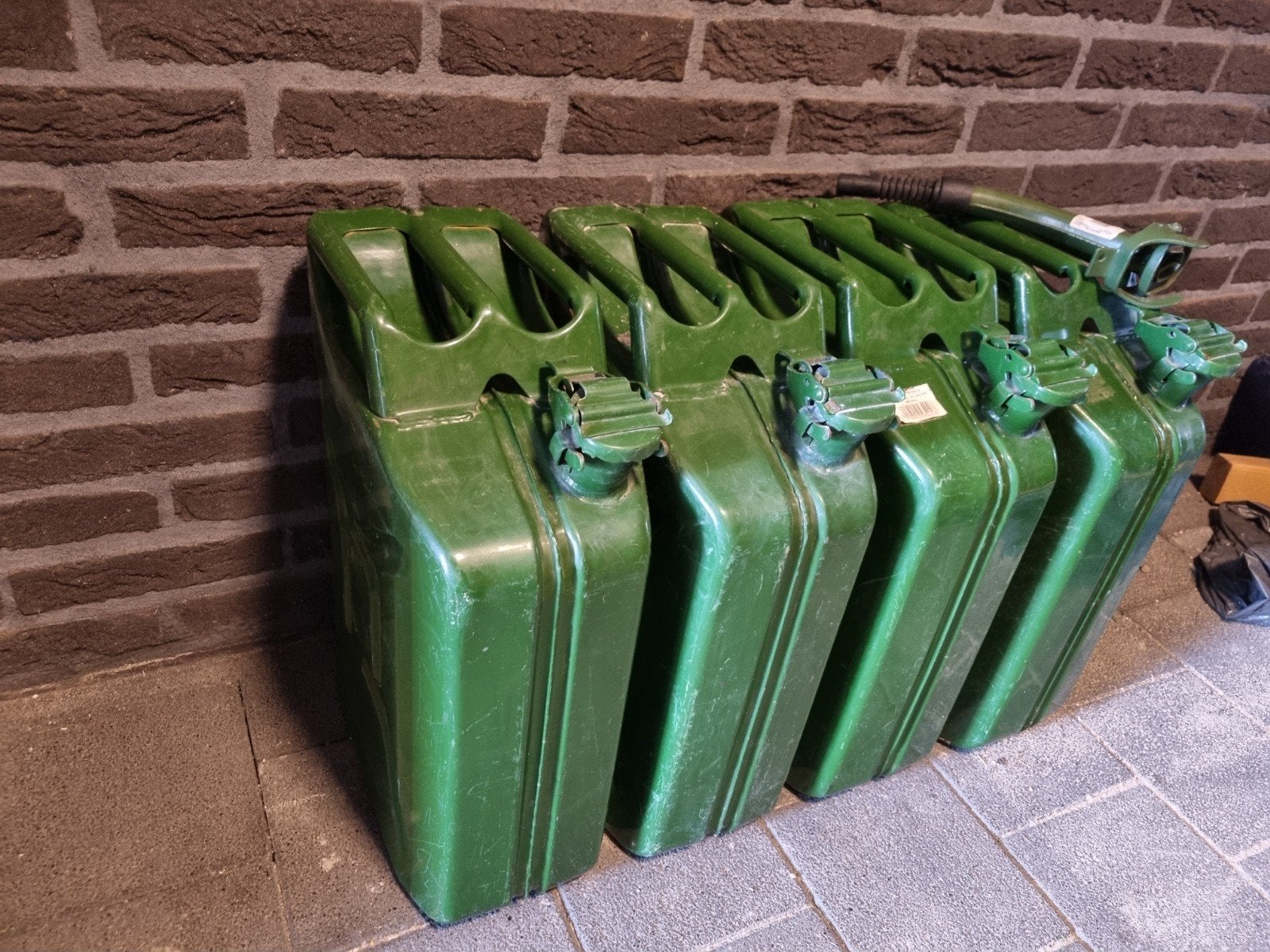 Jerrycans (4 stuks) - Groen, 20L, Ophalen