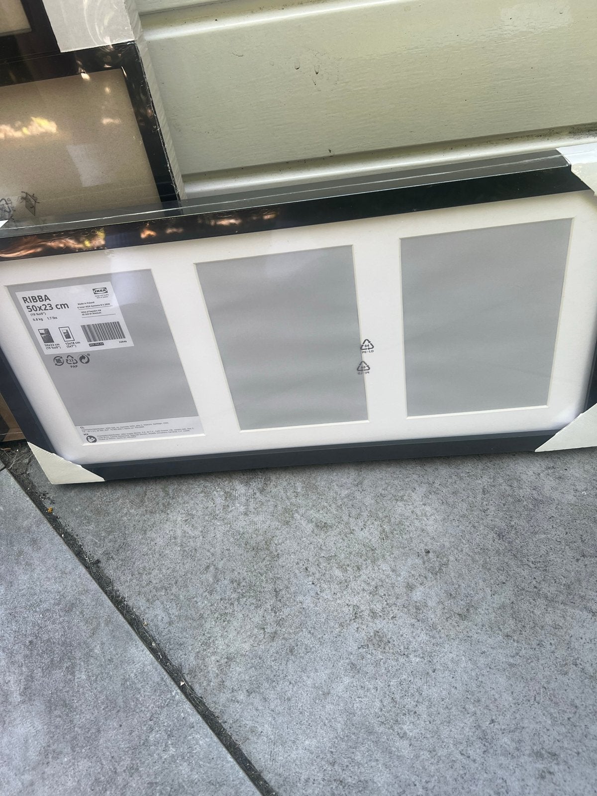 IKEA RIBBA Fotolijst 50x23 cm - Zwart, Nieuw, Ophalen of Verzenden, Fotolijst, Met glas
