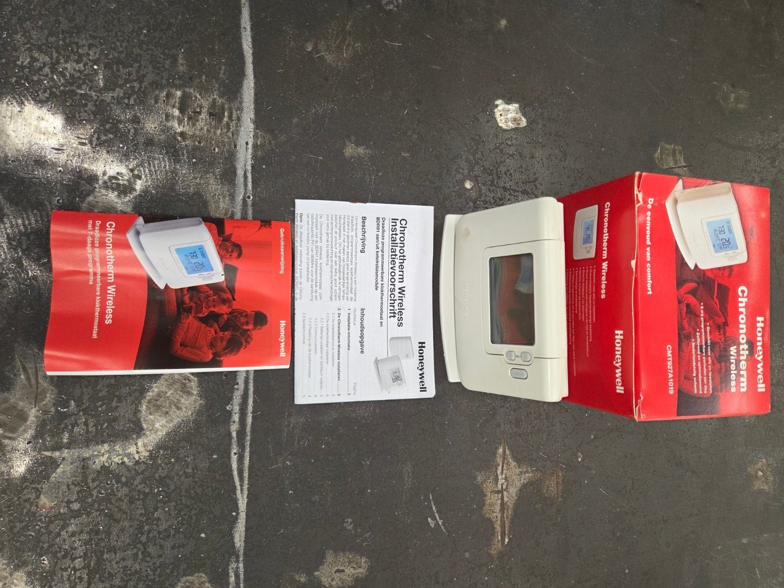 Honeywell Chronotherm Wireless CM927 Thermostaat, Ophalen of Verzenden, Zo goed als nieuw