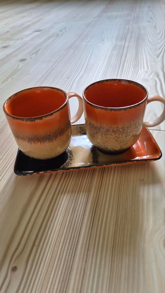 HK LIVING SET, Huis en Inrichting, Keuken | Servies, Ophalen, Keramiek, Zo goed als nieuw, Overige stijlen