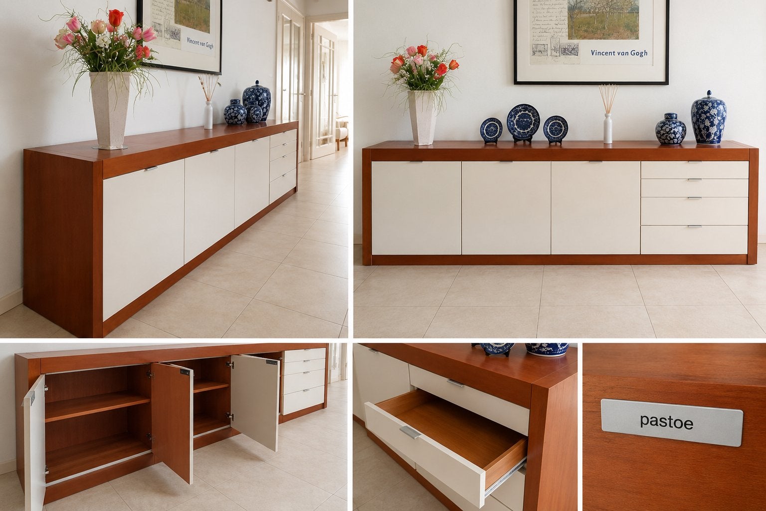 Pastoe L-serie Dressoir - 270 cm - Tijdloos Nederlands Desig, Huis en Inrichting, Ophalen, Strak Dutch design., 200 cm of meer