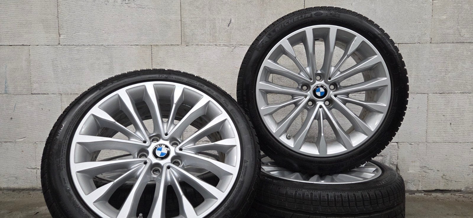 18" BMW G20 G21 G22 3-serie org velgen Michelin winterbanden, 18 inch, Gebruikt, Banden en Velgen, V