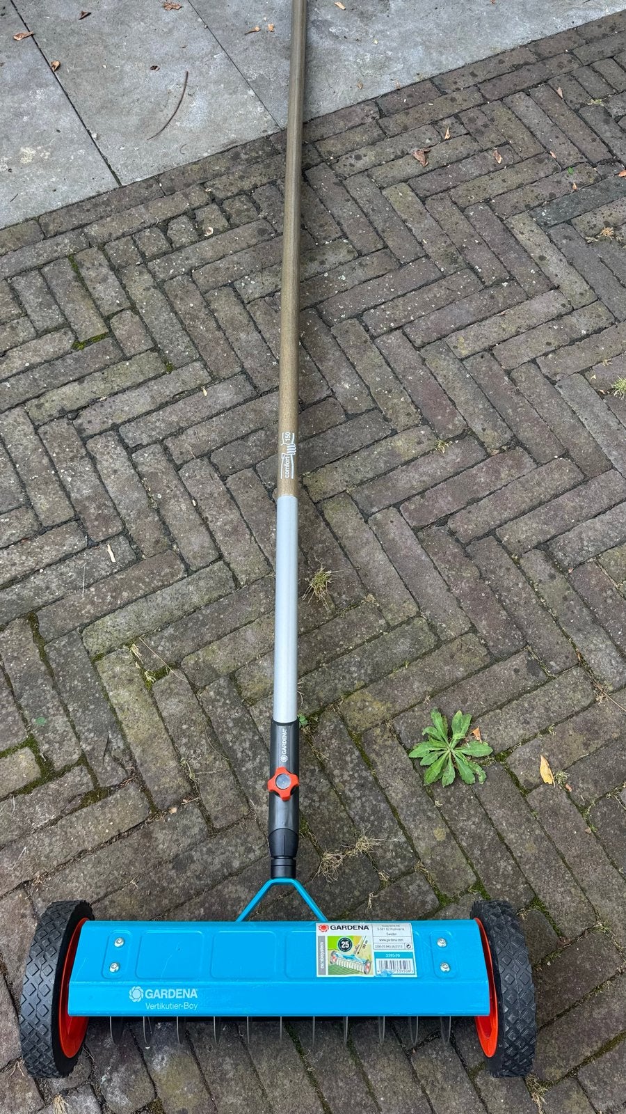 Verticuteerhark met wielen - nieuw en compleet Gardena, Ophalen, Zo goed als nieuw, Elektrisch
