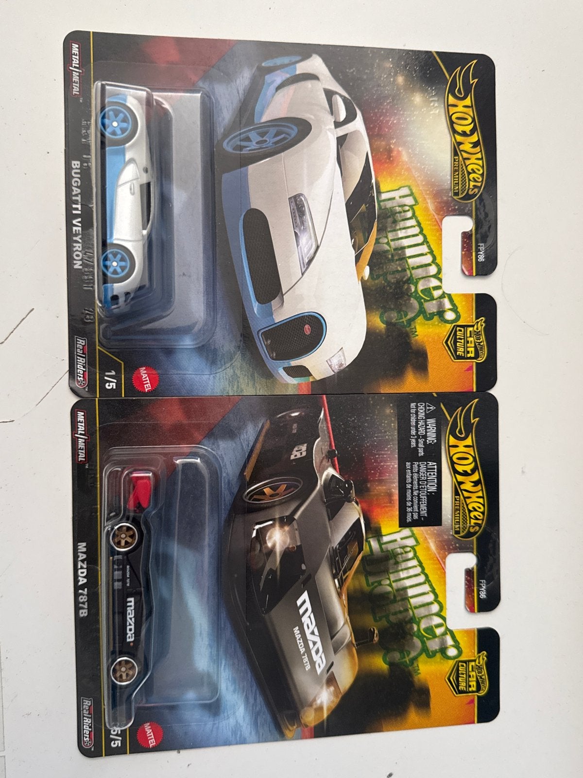 Hot Wheels Premium Car Culture: Bugatti Veyron & Mazda 787B, Ophalen, Nieuw