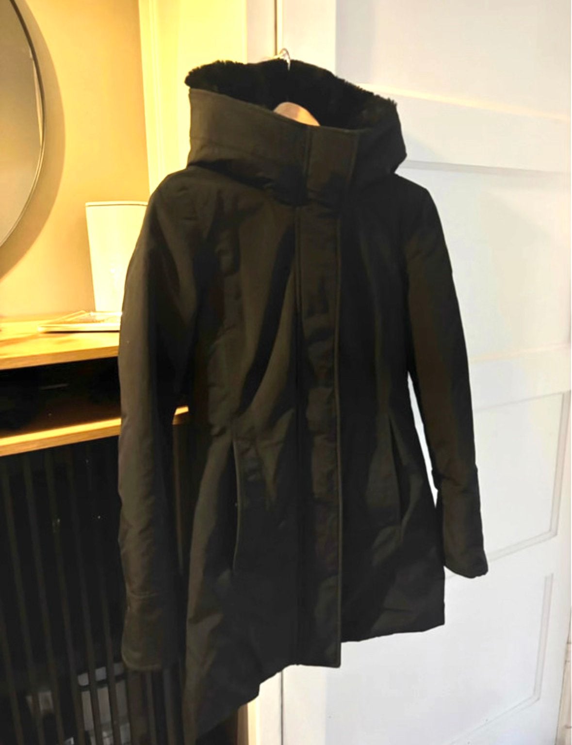 Woolrich jas, Ophalen of Verzenden, Zo goed als nieuw, Maat 34 (XS) of kleiner, Zwart