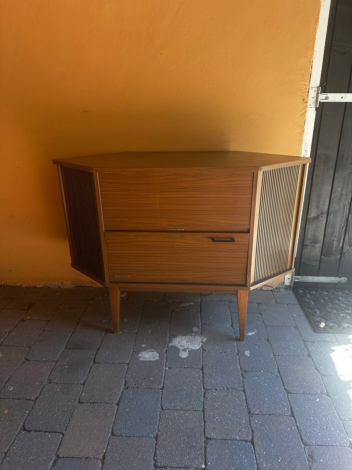 Vintage Audiomeubel Philips platenspeler & Sony versterker, Ophalen, Philips, Gebruikt, Automatisch