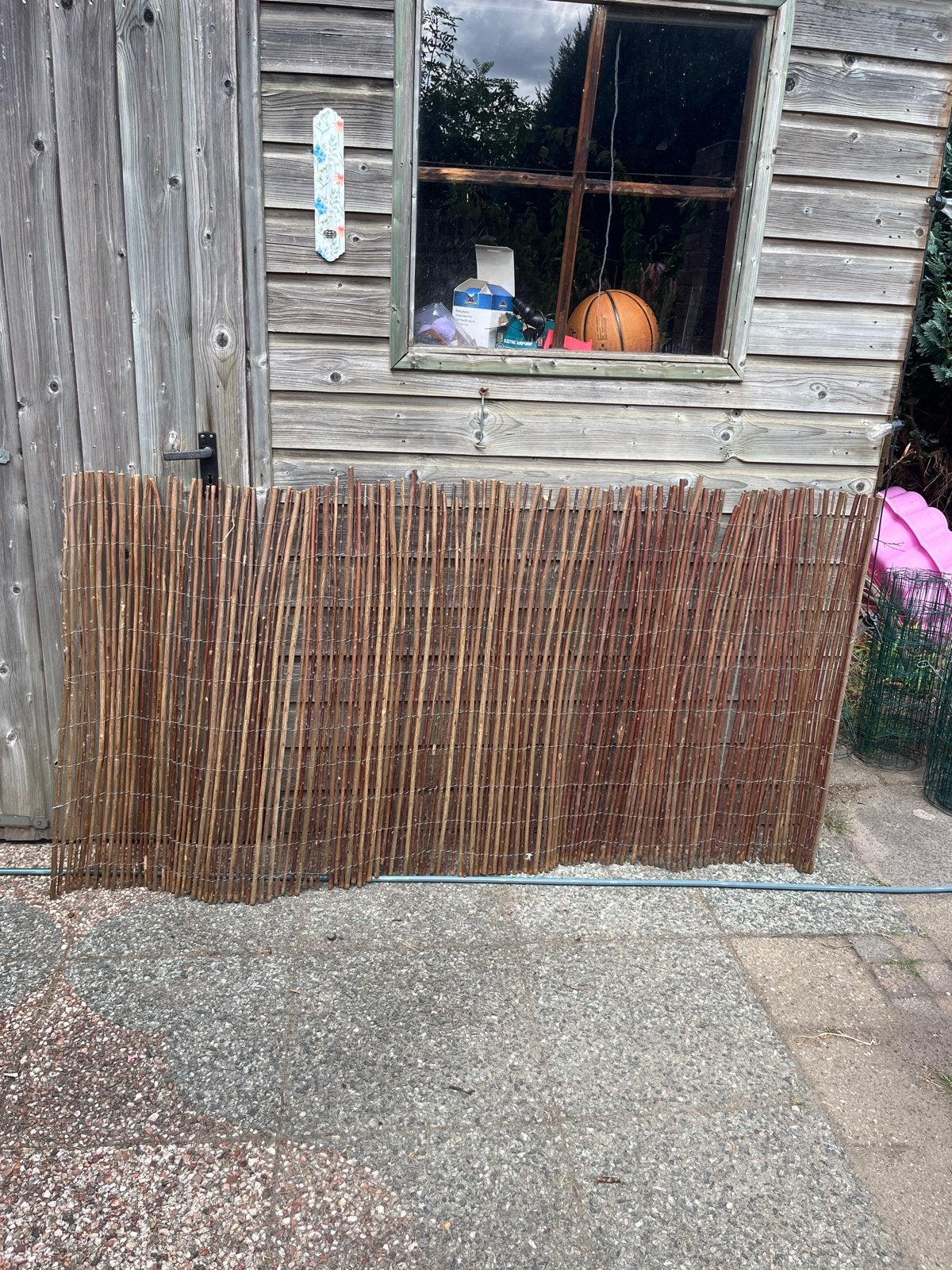 Natuurlijke wilgentenen schutting/tuinscherm, Tuin en Terras, Ophalen, Overige materialen, Gebruikt, 3 tot 6 meter