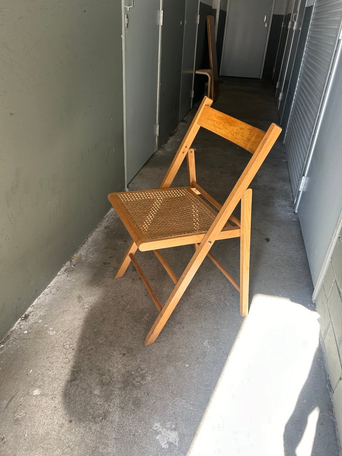 Vintage Rotan Klapstoel, Ophalen, Zo goed als nieuw