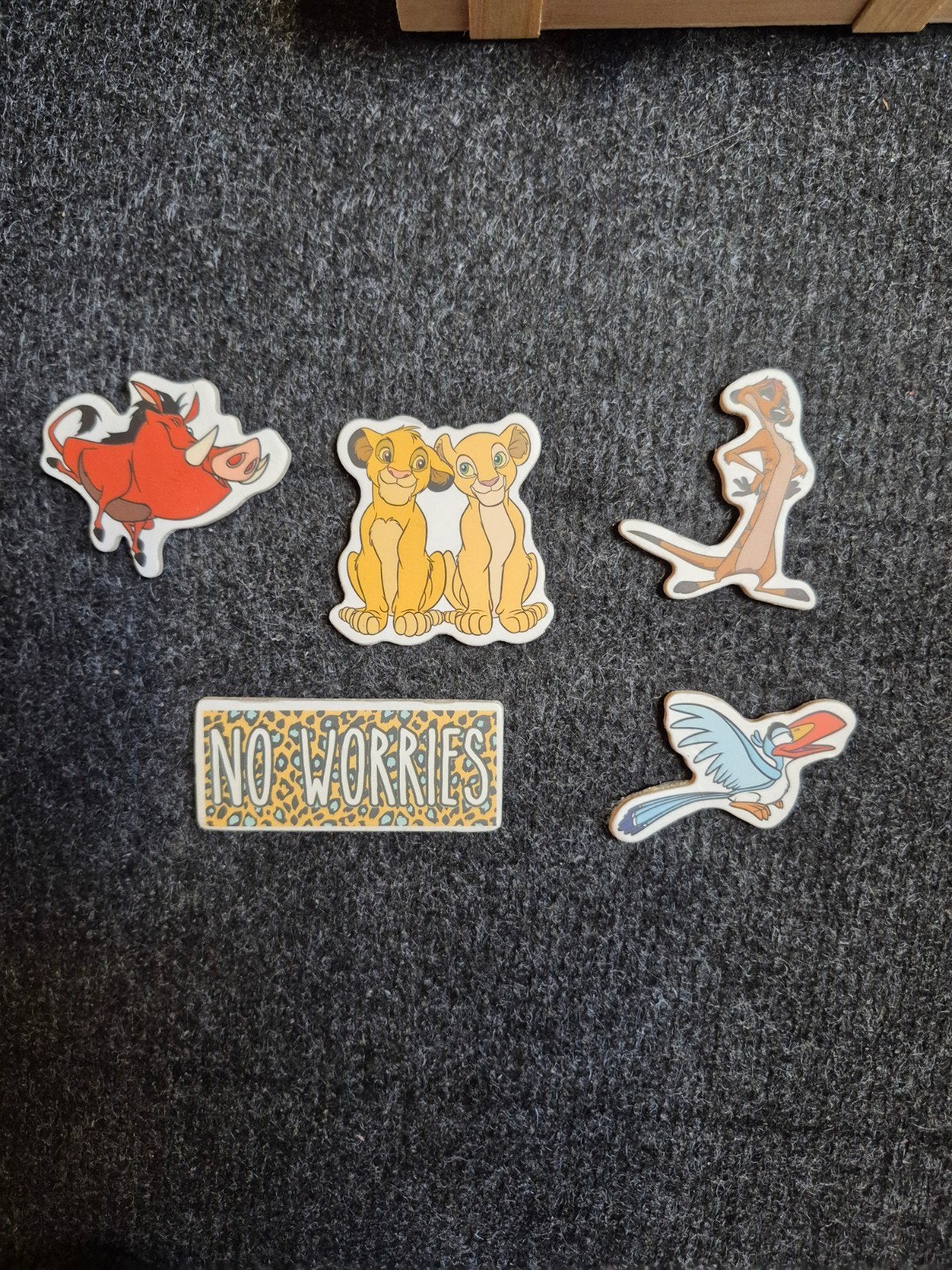 Magneten set lion king disney, Ophalen of Verzenden, Leeuwenkoning of Jungle Boek, Zo goed als nieuw, Beeldje of Figuurtje