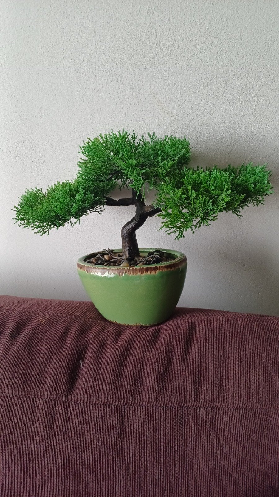 Prachtige kunst bonsai boompje, Ophalen of Verzenden, Zo goed als nieuw, Kunstplant