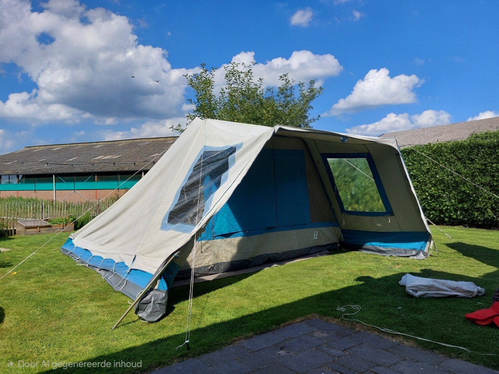 4 persoons tent vrijbuiter, Caravans en Kamperen, Tenten, Ophalen, Gebruikt