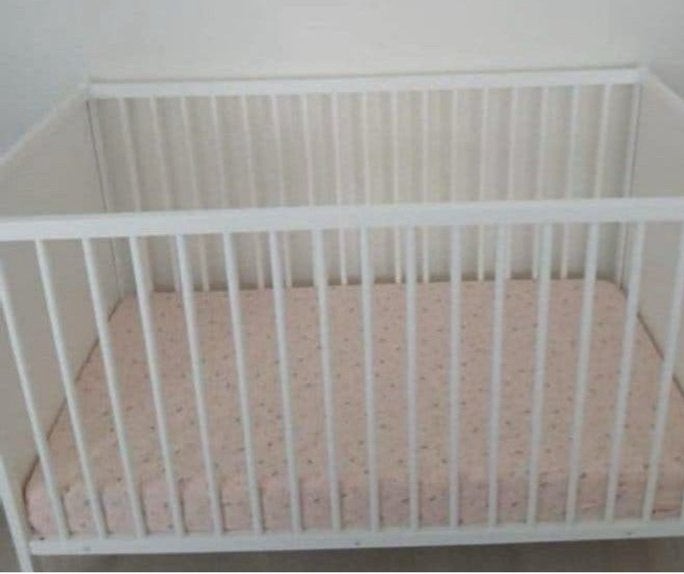 Puck kinderledikant (120x60) met Pretura matras, Ophalen, Zo goed als nieuw, Ledikant
