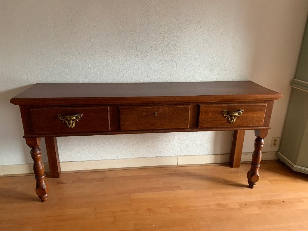 Sidetable klassiek eiken met lades, Ophalen