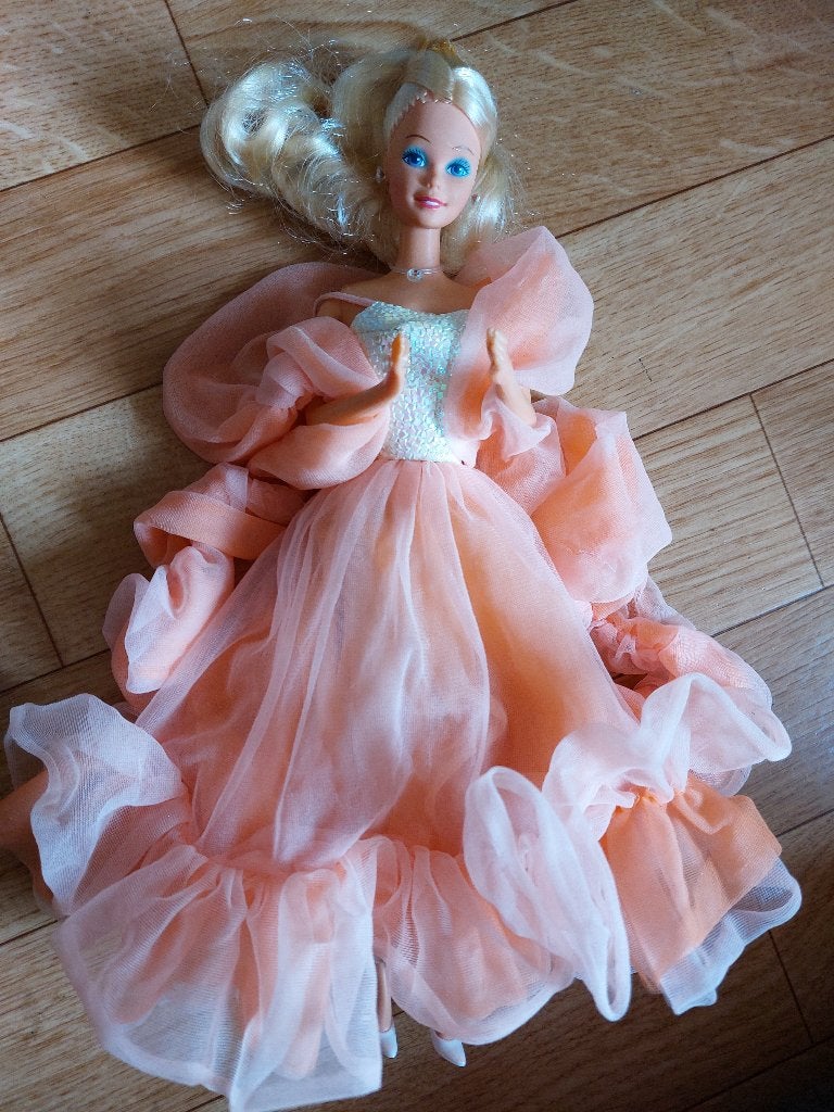 Vintage Barbie peaches 'n cream uit 1985, Ophalen of Verzenden, Gebruikt, Barbie
