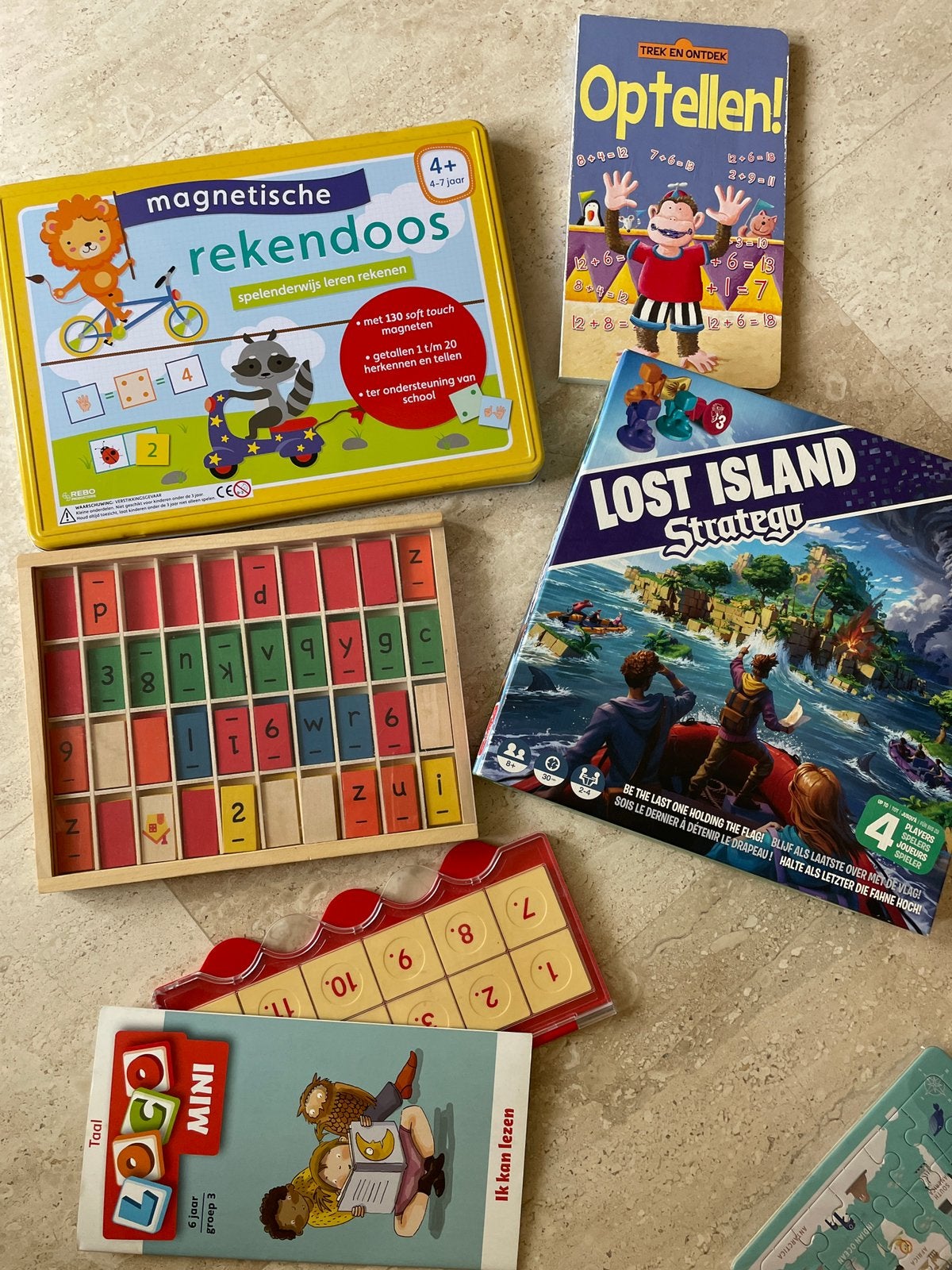 Spelletjes en reken oefeningen, Ophalen, Zo goed als nieuw