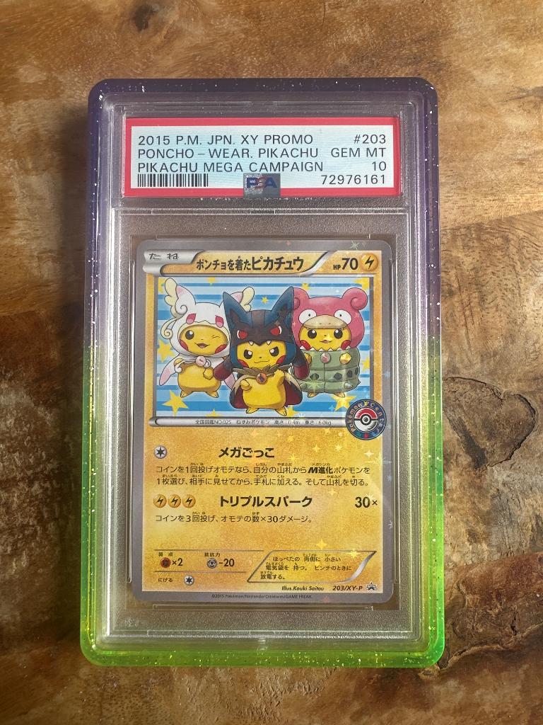 Poncho Pikachu Campaign PSA10, Hobby en Vrije tijd, Verzamelkaartspellen | Pokémon, Ophalen of Verzenden, Nieuw