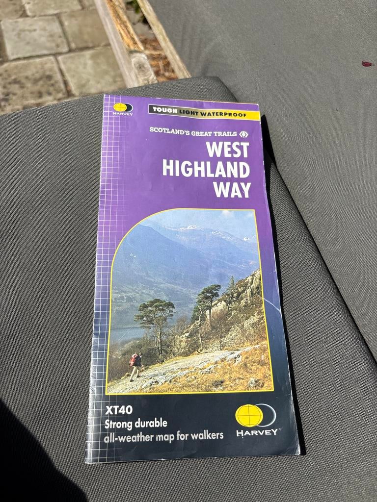 West Highland Way Kaart - Harvey XT40 Waterdicht, 2000 tot heden, Europa Overig, Ophalen of Verzenden, Landkaart