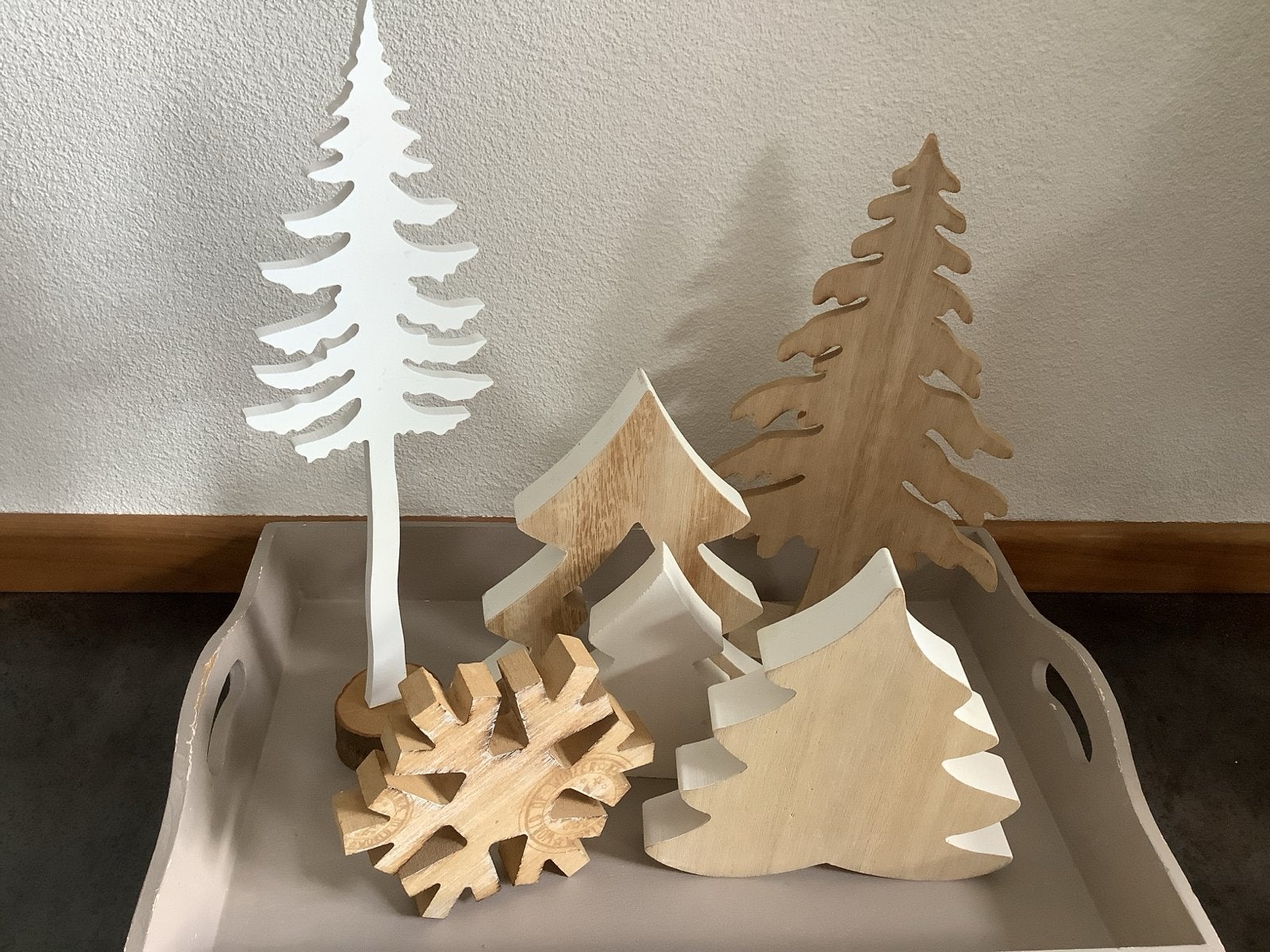 Houten kerstbomen (deco), Ophalen of Verzenden