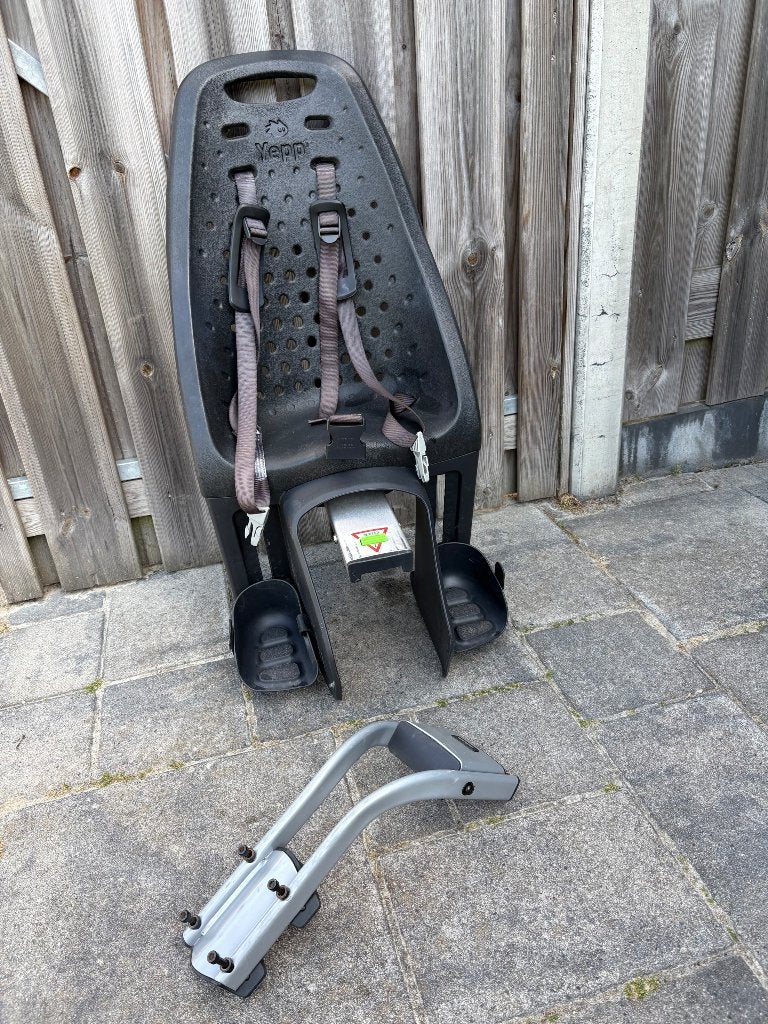 Yepp Fietszitje Achter met Framebevestiging (2x), Ophalen, Achterzitje, Yepp, 9 t/m 18 kg