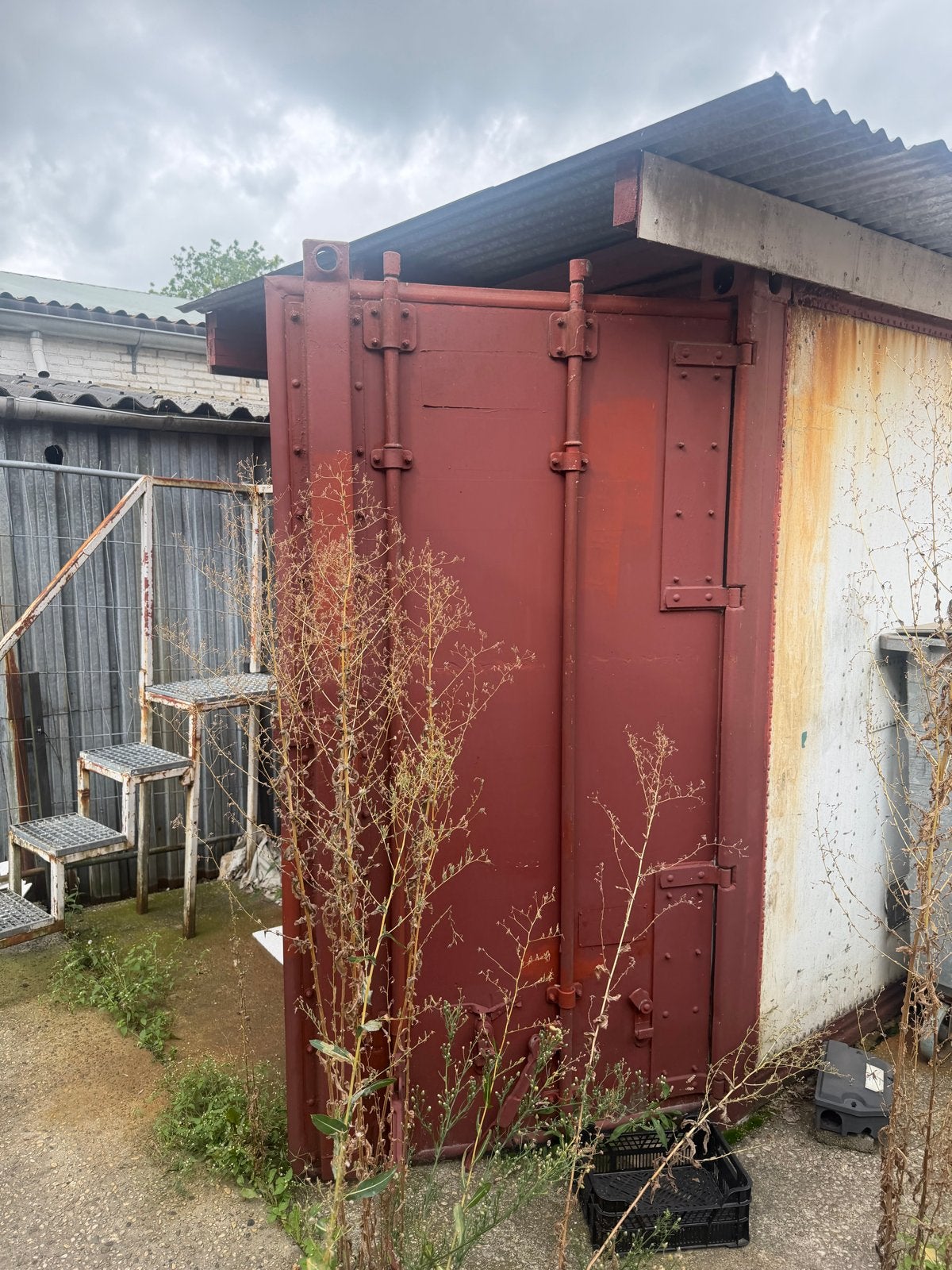 40ft zee opslag container, Ophalen