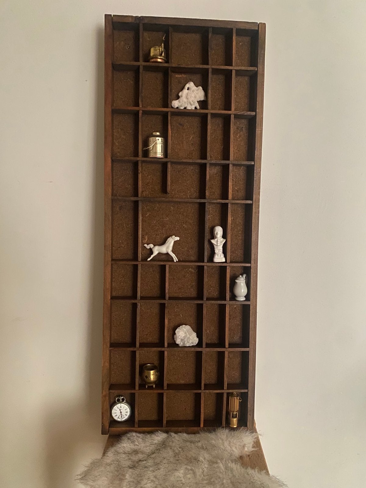 Leuke houten vintage letterbak, Huis en Inrichting, Woonaccessoires | Wanddecoraties, Ophalen of Verzenden, Zo goed als nieuw