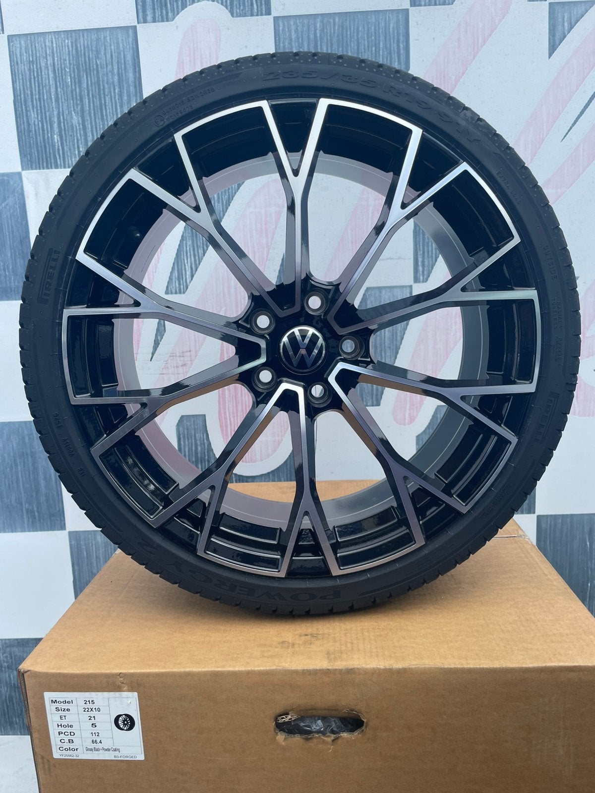 19” Volkswagen Golf 8 R velgen 5x112 + band 235 35 19 Golf 7, Auto-onderdelen, Banden en Velgen, 19 inch, Banden en Velgen, Nieuw