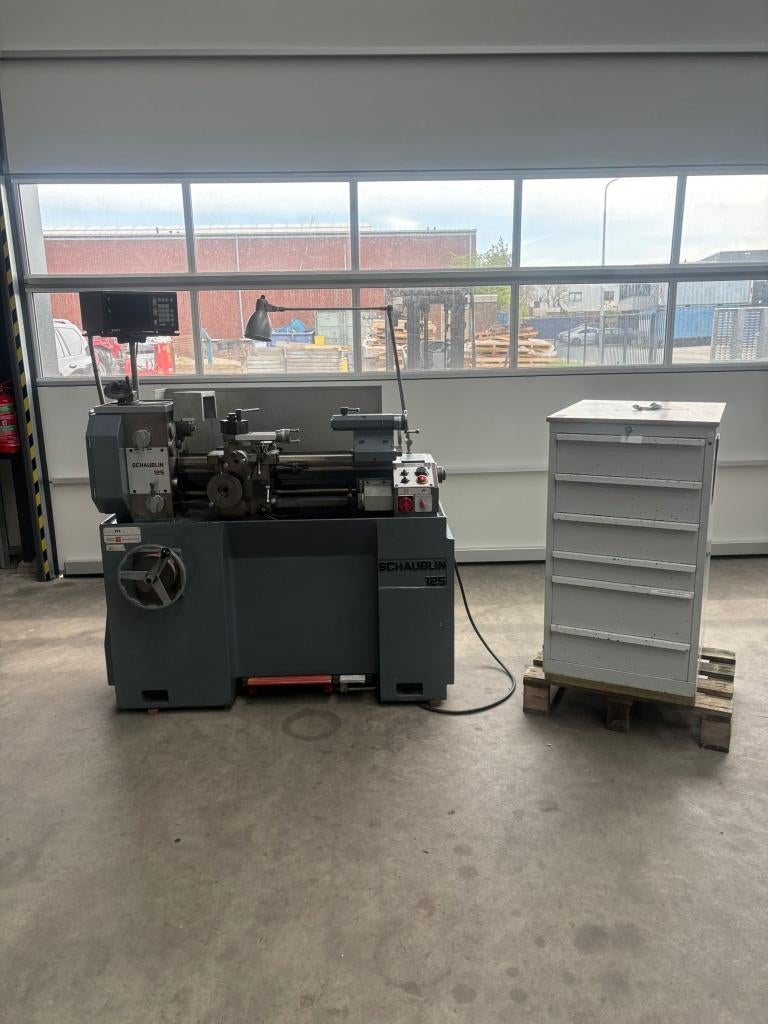 Schaublin draaibank type 125B in zeer, zeer nette staat., Ophalen, Gebruikt, Metaaldraaibank, 500 tot 1000 mm