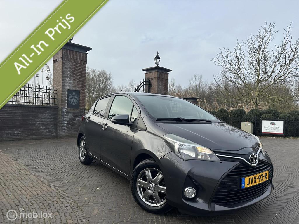 Toyota Yaris 1.0 VVT-i Business Plus Trekhaak Navi✅, Voorwielaandrijving, Stof, Zwart, Met garantie (alle)