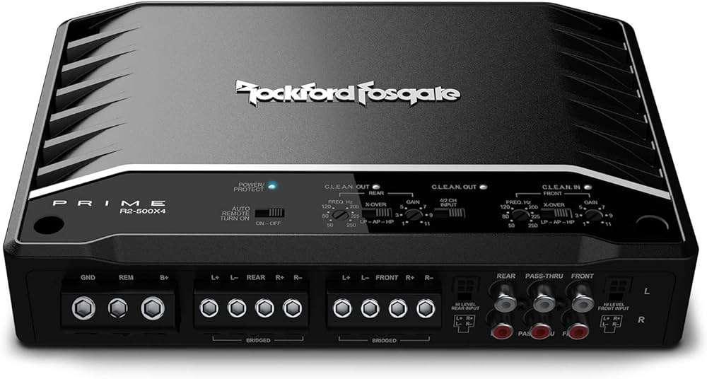 Rockford Fosgate R2-500X4 4 kanaals versterker, Audio-design, Nieuw, Am Breilingsweg 3, 76709 Kronau, Duitsland, Ophalen of Verzenden